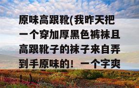 原味高跟靴(我昨天把一个穿加厚黑色裤袜且高跟靴子的袜子来自弄到手原味的！一个字爽！)